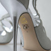 Dolce & Gabbana Silver Shimmers Sandals Heel Pumps Shoes