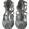 Dolce & Gabbana Silver Shimmers Sandals Heel Pumps Shoes
