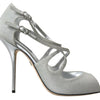 Dolce & Gabbana Silver Shimmers Sandals Heel Pumps Shoes