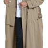 Dolce &amp; Gabbana – Zweireihige Trenchcoat-Jacke in Khaki