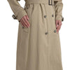 Dolce &amp; Gabbana – Zweireihige Trenchcoat-Jacke in Khaki