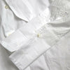 Dolce & Gabbana White Cotton Ascot Collar Long Sleeves Top