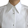 Dolce & Gabbana Cotton Collared Long Sleeves Shirt White