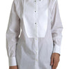 Dolce & Gabbana Cotton Collared Long Sleeves Shirt White