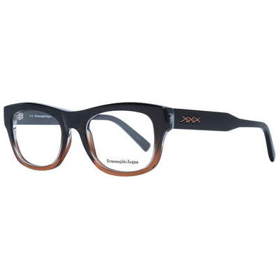 Ermenegildo Zegna Brown Plastic Glasses (Frames)