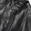 Dolce & Gabbana Black Leather Zipper Coat Men Jacket