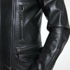 Dolce & Gabbana Black Leather Zipper Coat Men Jacket