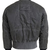 MM6 Maison Margiela Gray Bomber Zipper Pocket Sleeves Jacket