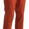 BENCIVENGA Orange Straight Fit Herren Formelle Hose