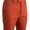 BENCIVENGA Orange Straight Fit Herren Formelle Hose