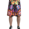 Dolce & Gabbana Multicolor Printed Cotton Men Bermuda Shorts