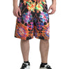 Dolce & Gabbana Multicolor Printed Cotton Men Bermuda Shorts