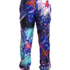 Dolce & Gabbana Multicolor Printed Silk Men Trouser Pants