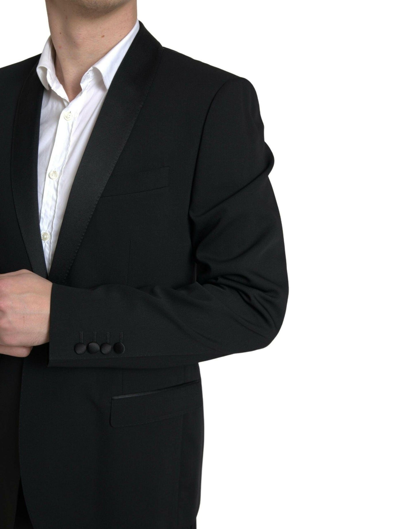 Costume deux pièces slim noir élégant Dolce &amp; Gabbana