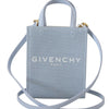 Givenchy – Vertikale Cloud-Mini-Umhängetasche aus beschichtetem Canvas in Blau