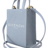 Givenchy – Vertikale Cloud-Mini-Umhängetasche aus beschichtetem Canvas in Blau