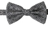 Dolce & Gabbana Black White Pattern Adjustable Neck Papillon Bow Tie