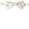 Dolce & Gabbana Ivory Fantasy Pattern Adjustable Neck Papillon Bow Tie