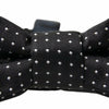 Dolce & Gabbana Black Polka Dot Silk Adjustable Men Neck Papillon Bow Tie