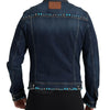 Dolce & Gabbana Blue Denim Turquoise Stones Studded Jacket