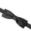 Dolce & Gabbana Gray Polka Dot Silk Adjustable Neck Men Papillon Bow Tie