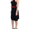 Roccobarocco Black belted palladio dress