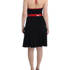 Roccobarocco Black belted palladio dress