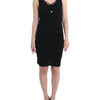 Roccobarocco Black pencil sheath dress