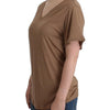 John Galliano Brown shortsleeved top