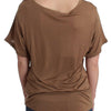 John Galliano Brown shortsleeved top
