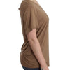 John Galliano Brown shortsleeved top