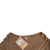 John Galliano Brown shortsleeved top