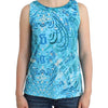 John Galliano Blue printed tank top