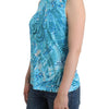 John Galliano Blue printed tank top