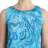 John Galliano Blue printed tank top