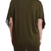 John Galliano Green shortsleeved blouse top