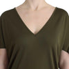 John Galliano Green shortsleeved blouse top