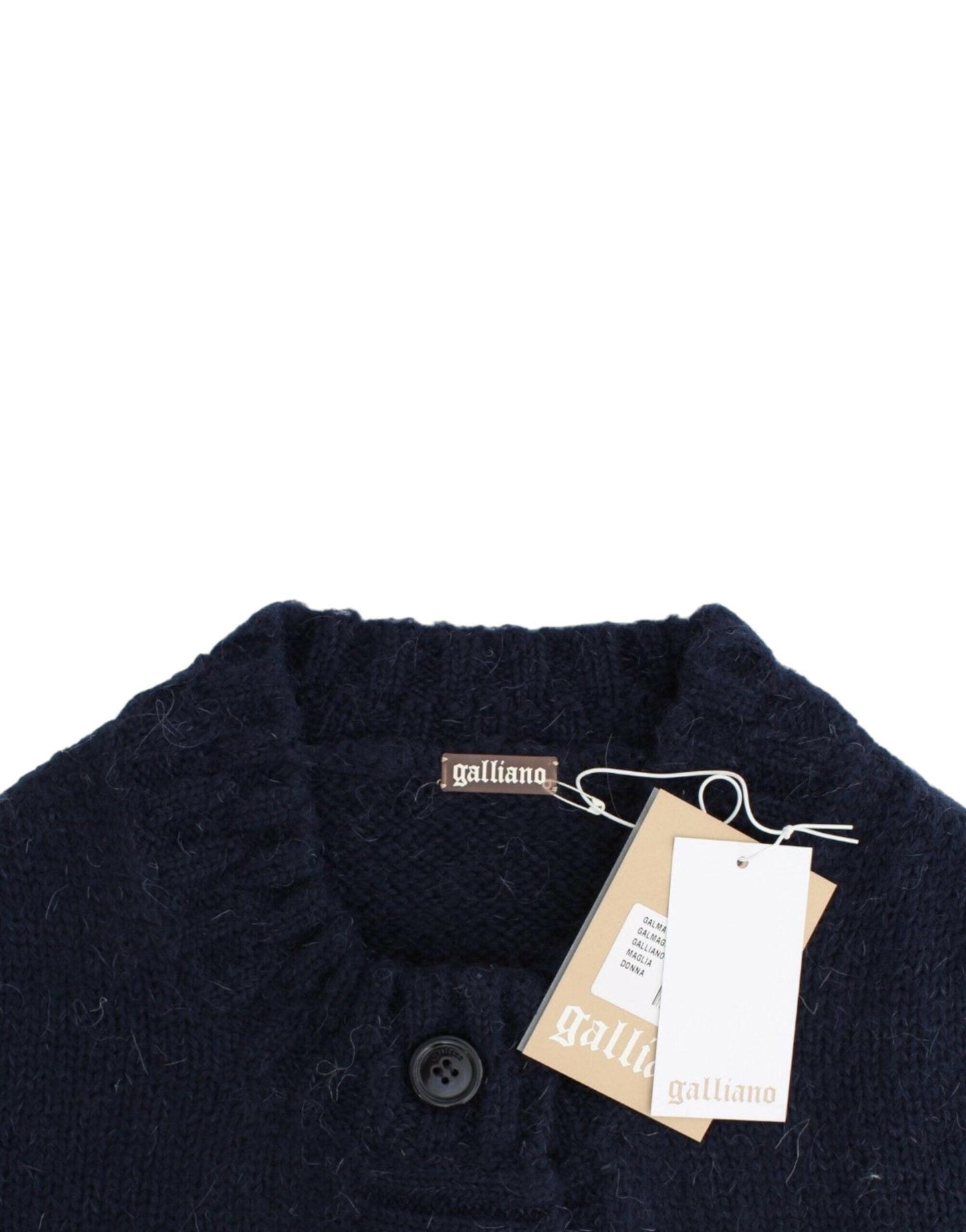 John Galliano Blue cropped cardigan