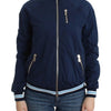 John Galliano Blue zip cotton cardigan
