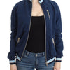 John Galliano Blue zip cotton cardigan