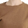 John Galliano Brown Crewneck Cotton Sweater