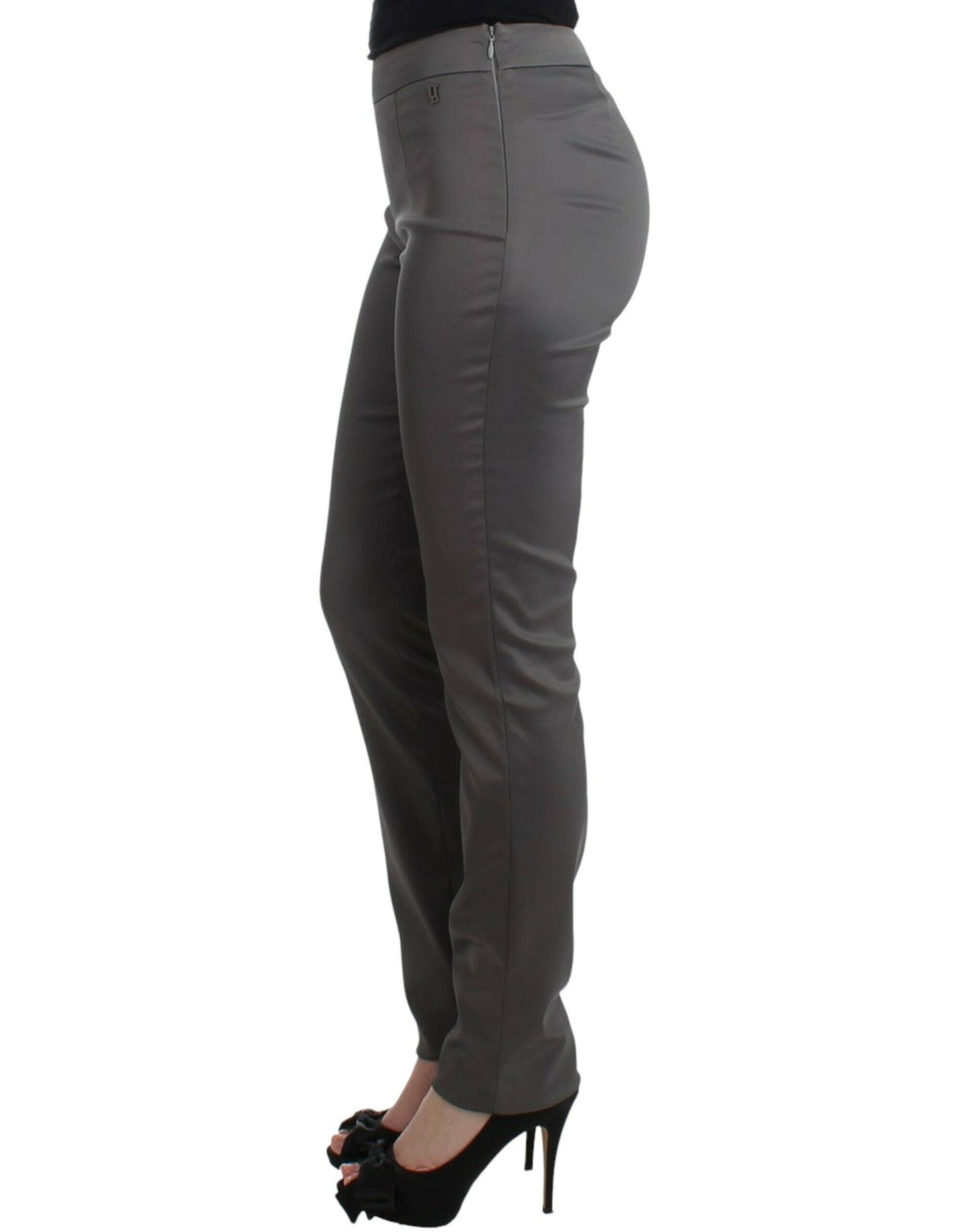 Pantalon slim gris chic de John Galliano