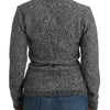Cavalli Gray wool knitted cardigan
