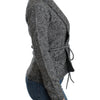 Cavalli Gray wool knitted cardigan