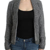 Cavalli Gray wool knitted cardigan