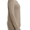 Cavalli Beigefarbener Strickpullover aus Wolle