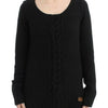 Cavalli Black knitted wool sweater