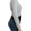 Cavalli Gray cropped wool cardigan
