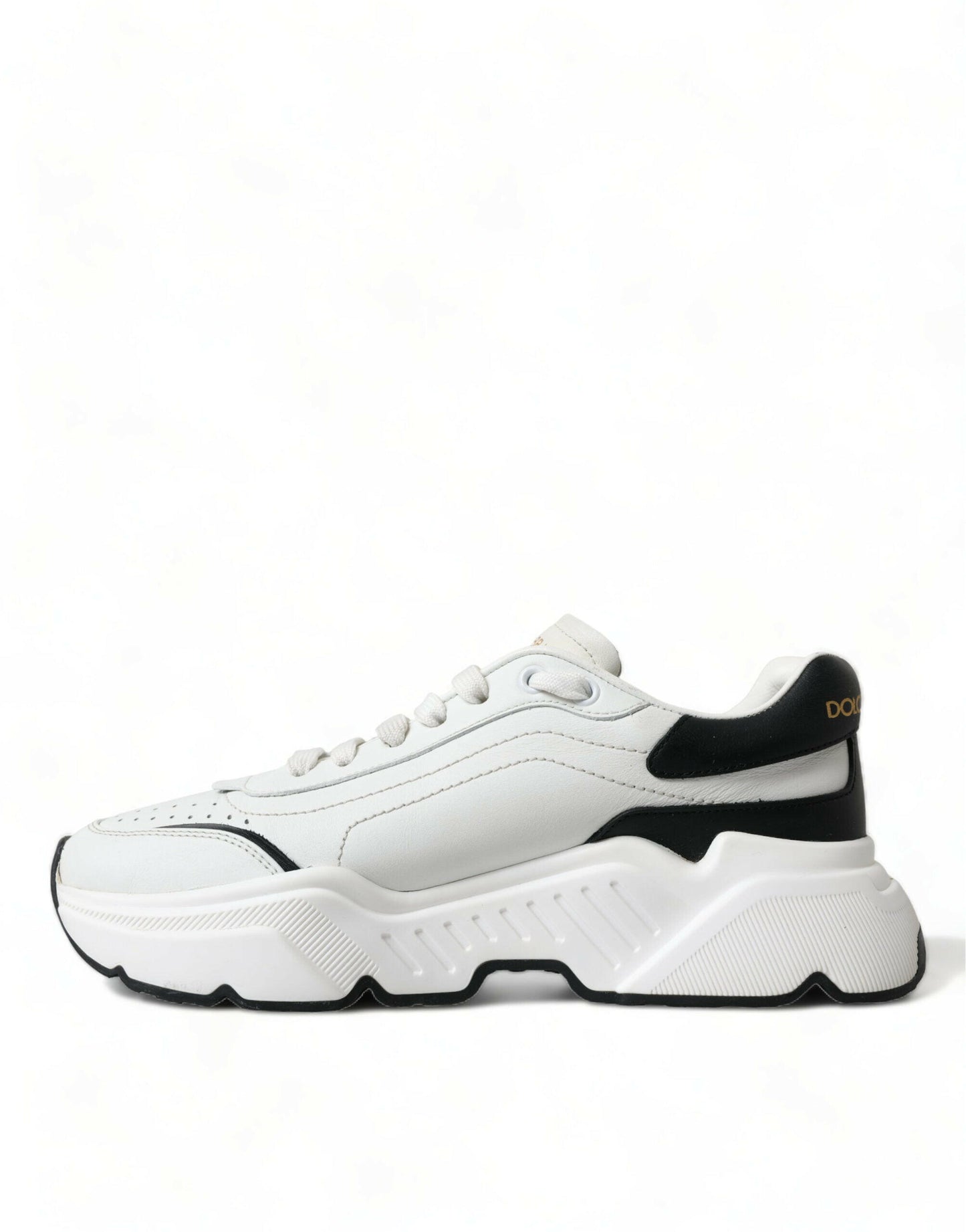 Dolce & Gabbana White Black Low Top Daymaster Sneakers Shoes