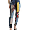 Dolce &amp; Gabbana – Mehrfarbige GRACE Skinny-Jeans im Patchwork-Stil